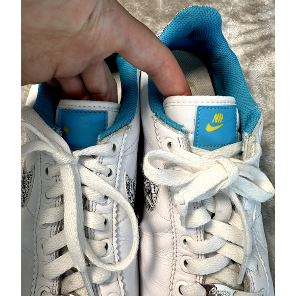 Nike Cortez '72 ‘N7’ White Leather Blue Athletic Sneakers Size 10 CJ1154-100 - Picture 8 of 9